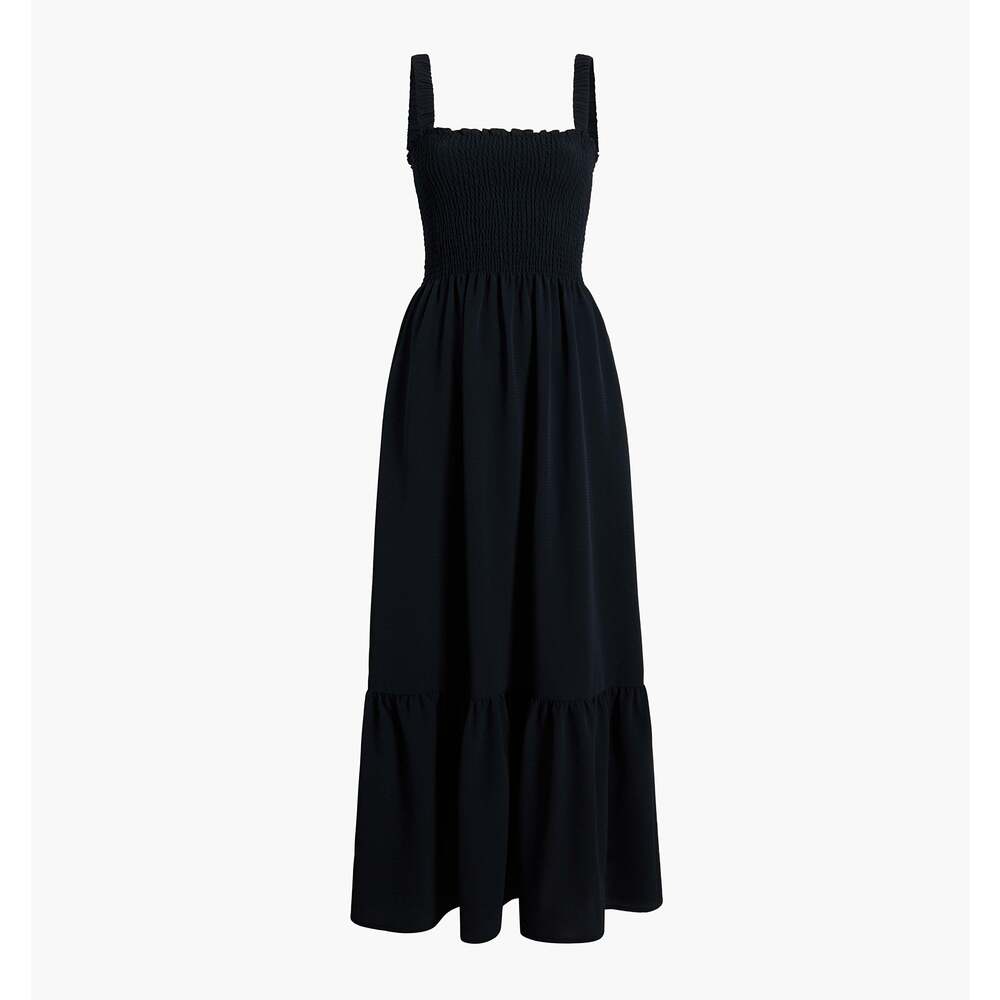Hill House Home The Anjuli Nap Dress - Black Crepe Size SBlack Crepe / S